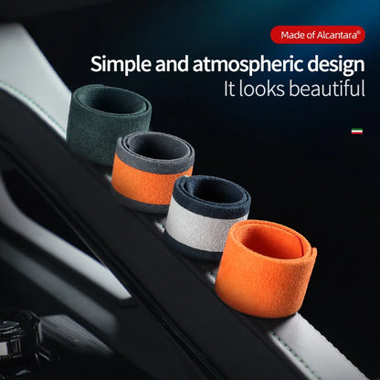car steering wheel universal return to standard personality creative center line marking supplies Alcantara suede accessories