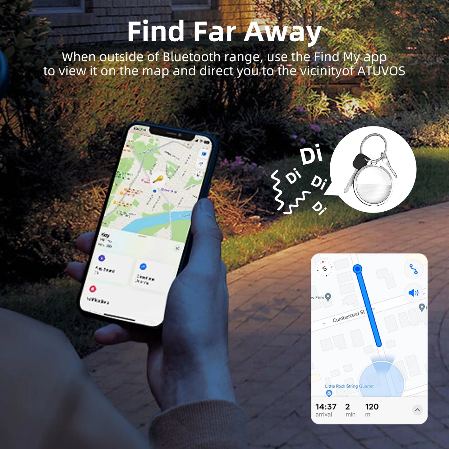 Mini GPS Tracker for Apple IOS System Find My APP Air Tag Key Finder Bag Locator Smart Bluetooth Tracker