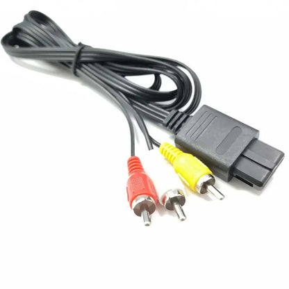 Audio Video Cable 1.8M For Nintendo 64 AV Cable to RCA Super Nintend GameCube N64 SNES Game Cube Accessory