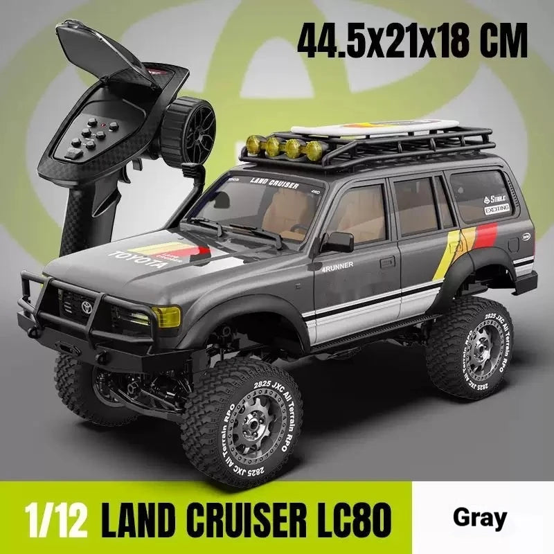 JXC 1/12 Full Scale Lc80 Rc Crawler Cruiser Remote Control Off Road Climbing Car With Light System For Hobby Users