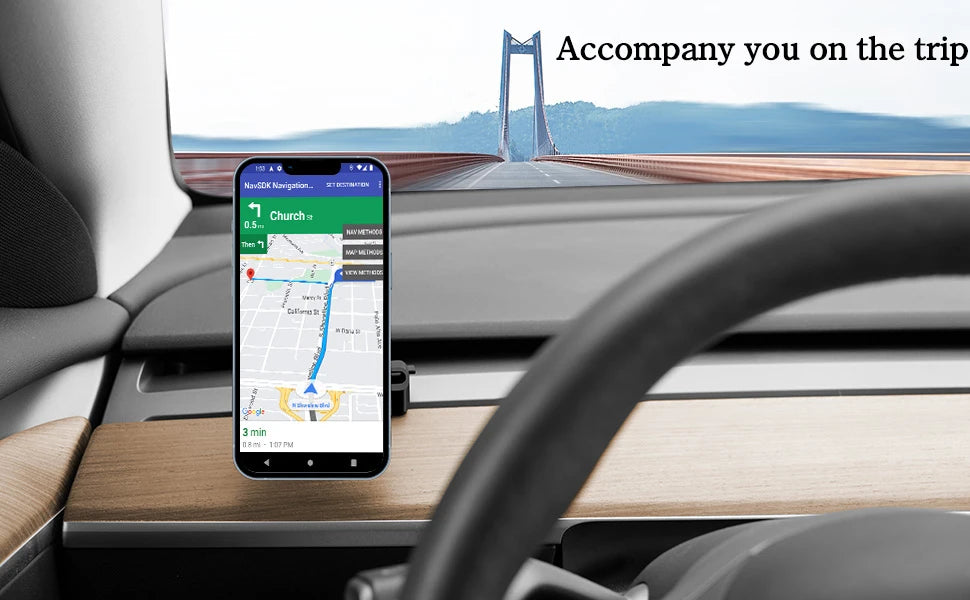 Magnetic Wireless Car Charger Mount Adsorbable Smartphone Holder for Tesla Model 3 Y 2023 Car Phone Holder Mounts Accessoires