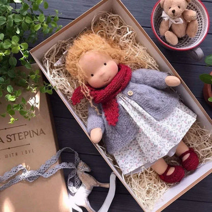 30cm New Waldorf Handmade Cotton Stuffed Plush Doll Kawaii Anime Collection Model Room Decoration Festival Gift Adults Toys