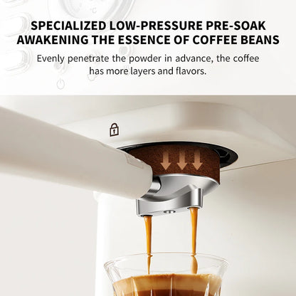 Electric Espresso Coffee Machine Cafetera Semi Automatic 20 Bar Coffee Maker 220V EU Automatic Milk Frother Cappuccino Hot Water