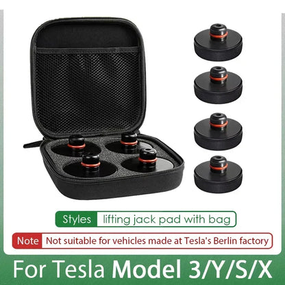 4pcs Lifting Jack Pads for Tesla Model 3 Y S X Juniper 2026 2025 2024 Accessories Rubber Pucks Chassis Lift Stands Adapter Case