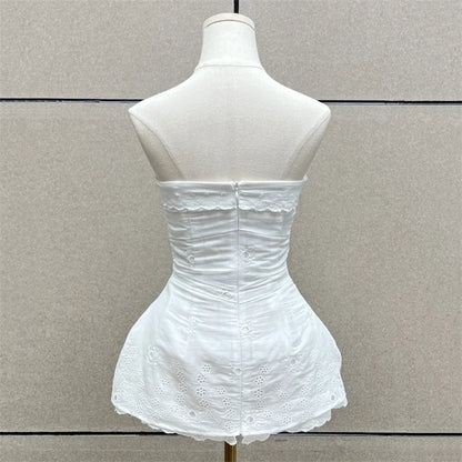 Women's vest New flower embroidered sleeveless top for summer 2026 Sexy backless women's corset Cotton linen blend tanks top y2k