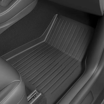 For New Tesla Model Y Launch 2026+ Juniper 2026+ TPE Floor Mats & Cargo Liner, All Weather Trunk Mats Floor Liner Backrest Mats