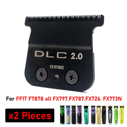 For 707Z Replacement Professional Barber Trimmers DLC Blade Carbon Steel Knife Head Barbershop