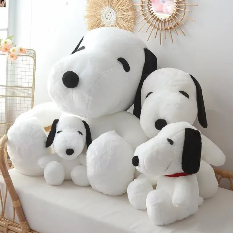 Kawaii Big Size Snoopy Plush Toy White Dog Snoopy Plushies Toy Pillow Stuffed Doll Cuddly Puppy Doll Animal Birthday Gifts