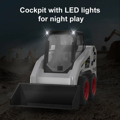 RC Excavator Double E E594 1:14 2.4G Remote Control Truck Slip Loader Digging Bucket 360 Rotation High Low Speed Engineer Toy