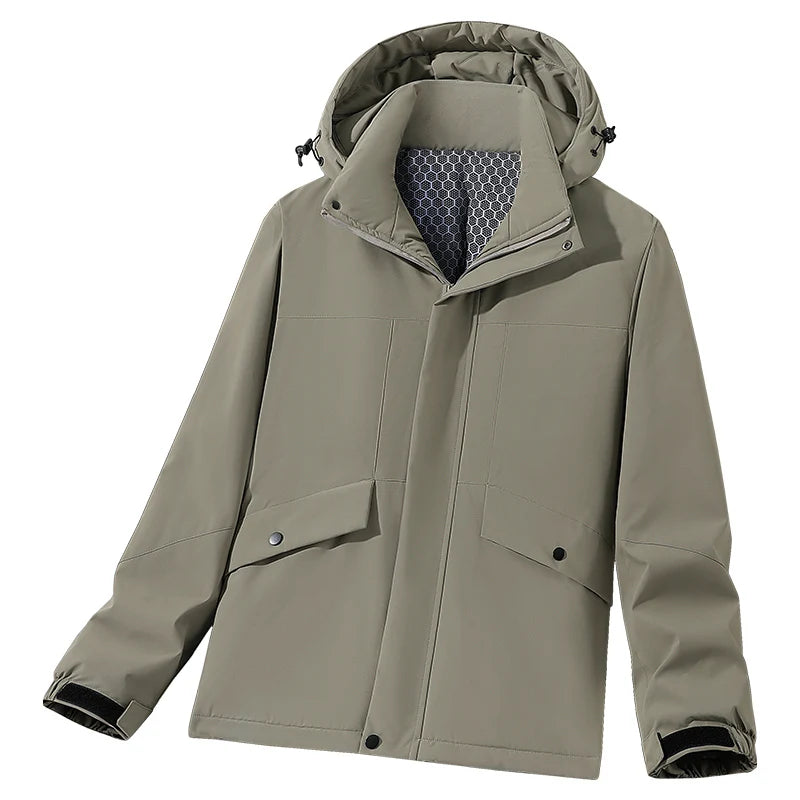 Unisex Couple Three Proof Outdoor Ski Mountaineering Cotton Coat Windproof Waterproof Cold Resistant High Quality Thermal Hooded
