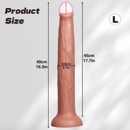 ealistic Long dildo Black Anal Plug with Suction Cup Long Penis Butt Plug Sex Toy for men Women Phallus Anal Dilator Stimulatio
