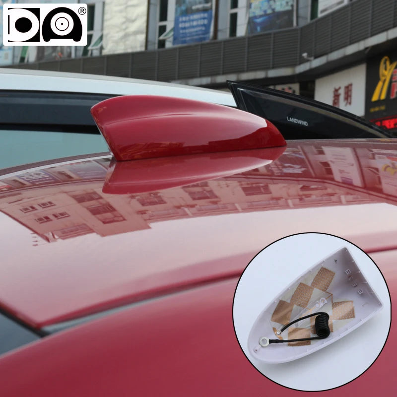 Universal Super Shark Fin Antenna Special Car Radio Aerials Piano Paint Stronger Signal For Ford Kuga Flex Territory Ecosport