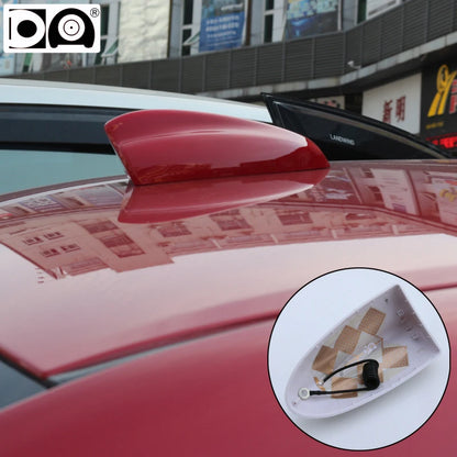 Universal Super Shark Fin Antenna Special Car Radio Aerials Piano Paint Stronger Signal For Ford Kuga Flex Territory Ecosport
