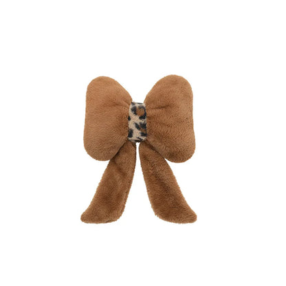 Women's New Leopard-print Car Seat Cushion Winter Plush Warm Non-slip Seat Cover Fashion Full Set Automobile Interior Decoration