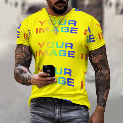 Print On Demand Customized Public Custom Images Picture Man Dress Shirt Party Uniforms Matching Clothes DIY Dropshipping
