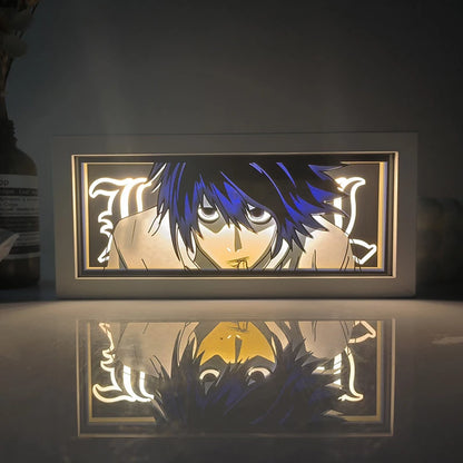Anime Series Paper-Cut Light Room Bedroom Night Light Remote Control Colorful Light Box Atmosphere Light