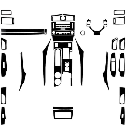 For Lexus IS250 IS350 300H 2013-2019 Carbon Fiber Gear Shift Air Outlet CD AC Window Lift Set Car Interior Accessories Sticker