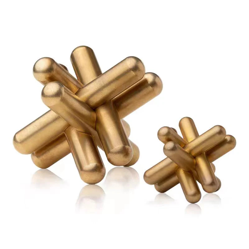 Luban Lock Metal Puzzles Brain Teasers Hard IQ Test Mind Challenge Assembly & Disentanglement Educational Toys For Adult Teens