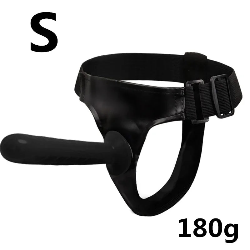 Strap On Big Dildo Vibrator Strapon Ultra Elastic Harness Belt  Adult Sex Toys For Woman Lesbian Double Penis Realistic Dildos