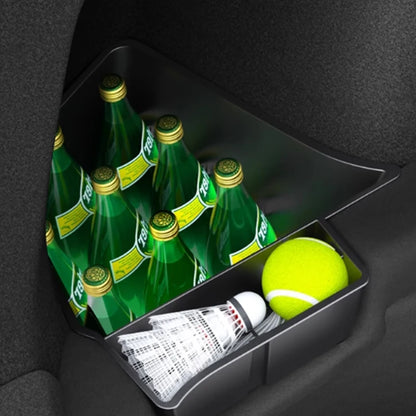 For Tesla Model Y Juniper 2025 TPE Rear Trunk Left Right Side Storage Box Tail Boot Organizer Partition Decoration Accessories