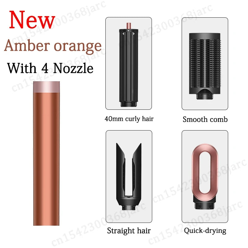 SenCiciMen Hair Styler Curling Iron Hair Hot Air Brush Curling Barrel Hair Dryer Salon Professional Curly Straight Hair Styler
