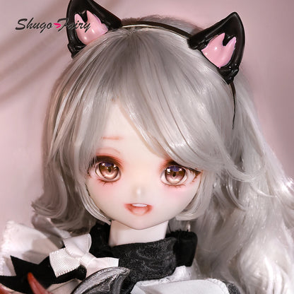 ShugaFairy Bree A 1/4 BJD FullSet Anime-Style Head Demon Horn Cat Female Magnetic Tail  Ears Ball-Jointed Doll Gift Figure