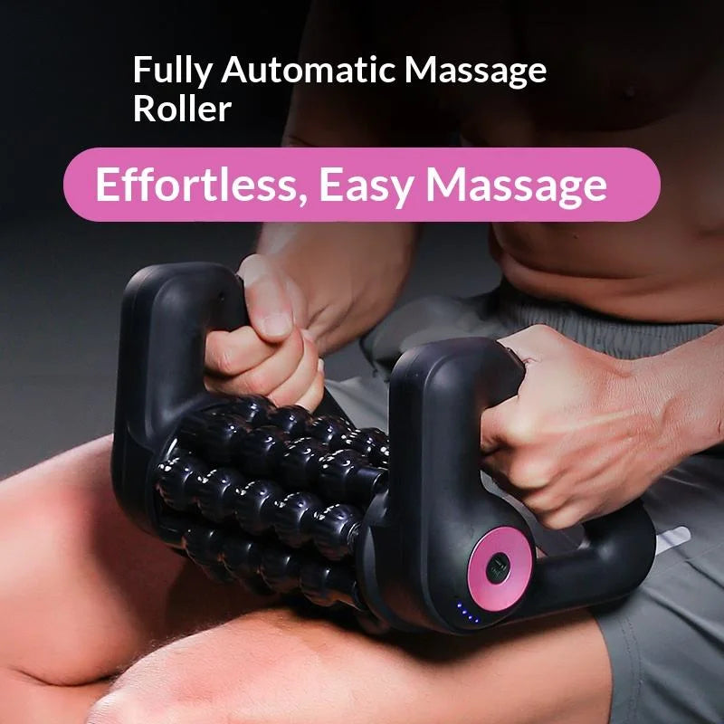 Muscle Massager Roller Electric Deep Tissue Impactor Rechargeable Pain Relief Tool for Shoulder Back Muscle Relax Recovery