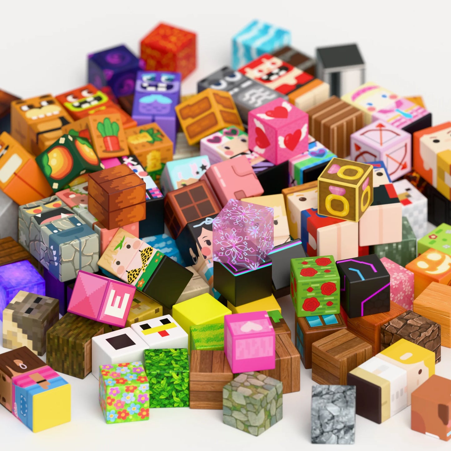 Magnetic Building Blocks New Mine World Magnetic Snow Ice Castle Construction Brick Cube STEM Boy Girl Children Toy Set Gift