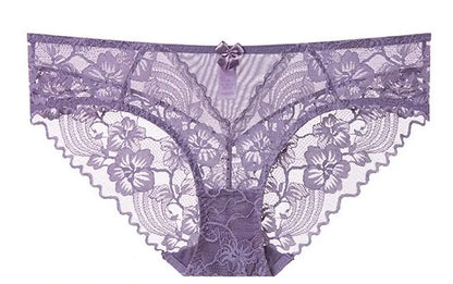 Sophisticated French Lace Bra, Unlined Minimizer Bra for Large Bust, Ultra Thin Breathable & Supportive Sexy Lingerie Set MOYISU