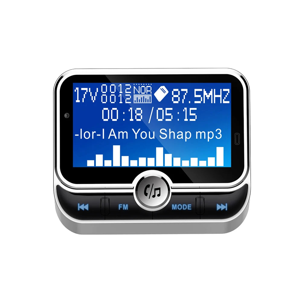 Creative Car FM Transmitter With Remote Control LCD Bluetooth MP3 Player Dual USB Car FM zender Modulator FM Transmitters Module