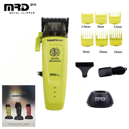 HC-90-4 MRD Smart Brain Hair Clipper Men's Professional Full Metal Lift Height Torque Digital Brushless Motor Cordless Trimmer