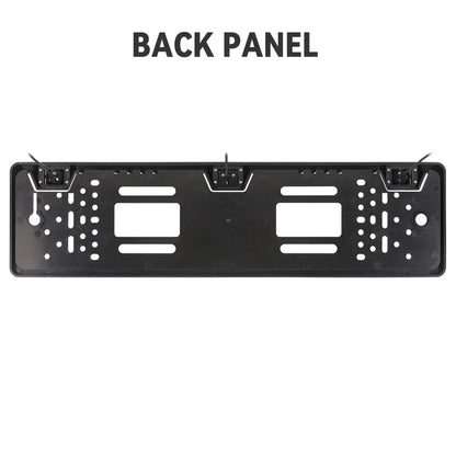 3 in 1 Car Backup Camera and Parking Sensor Kit with EU License Plate Holder, 12V Universal Rear View System with Audio Alerts
