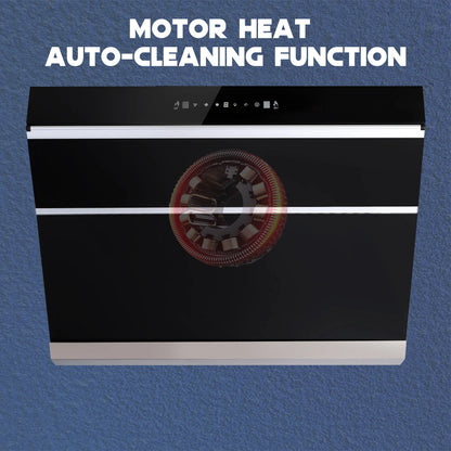 900CFM 30"Under Cabinet/Wall Mount Range Hood w/Heated Auto-Clean Gesture&Touch Control Tempered Glass 3-Speed & Baffle Filter