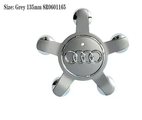 4pcs Audi Wheel Center Cap Hub Covers 60mm-135mm Car Styling Badge Auto Accessories Compatible with A3 A4 A5 A6 A7 S4 Q7 Q3
