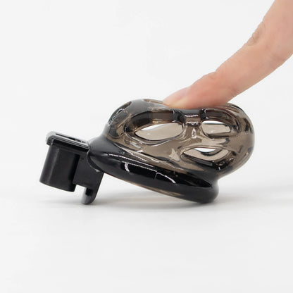 New Super Soft Cobra Chastity Cage Penis Abstinence Bondage Cock Cage with 6 Size Rings Catheter Sissy Gay Male Sex Toys 18