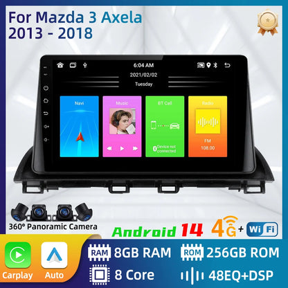 Car Radio For Mazda 3 Axela 2013 - 2018 Android Car Multimedia Player GPS Navigation Carplay Auto Stereo 2 Din Head Unit 4G DSP