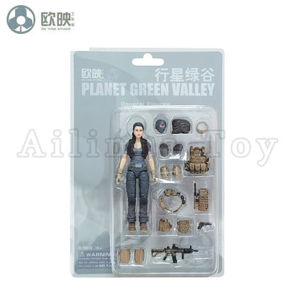 Ou Ying Studio 1/18 Planet Green Valley PGV 3.75inch Action Figure Girls War EFSA Female Figures Anime Model