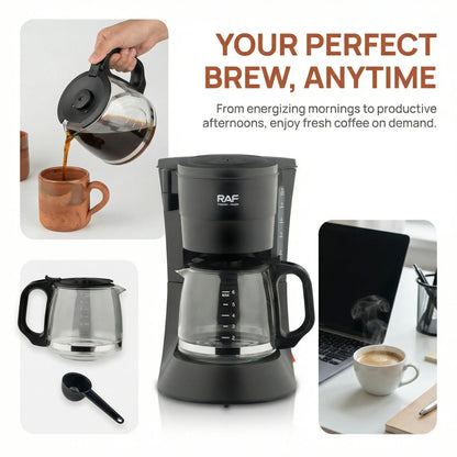 Cross-border 600ML Electric Coffee Maker American Drip Semi-Automatic Coffee Pot Drip Tea Brewer