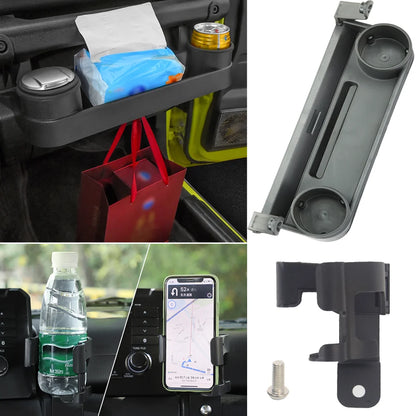 Car Co-pilot Handle Expansion Storage Box Multi-Function Cup Phone Holder Stand for Suzuki Jimny JB64 JB74 2019-2025 Accessories