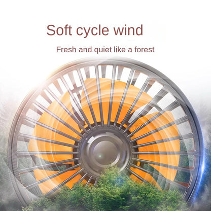 1/2/3 Head Car Fan 360° Adjustable Air Fan Automotive Electric Fan USB/12V/24V Fan 2 Speeds Car Silent FanHome Desk Office&Car
