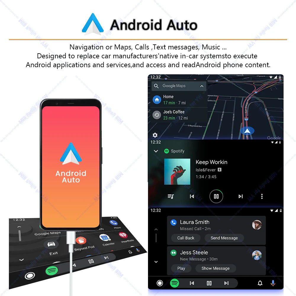 Noname 5GD035280B MIB Carplay Car Radio for VW Golf MK7 MK7.5 Passat B8 Sportvan Tiguan Bluetooth 6.5 inch Android Auto Player