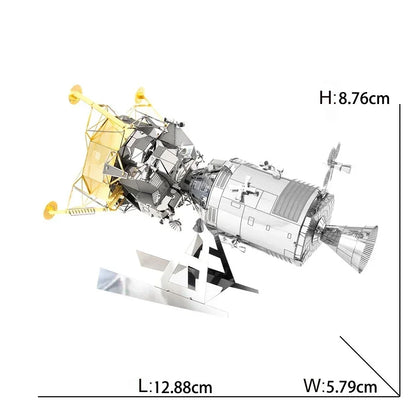 Space Exploration 3D Metal Puzzle Shuttle Hubble Space Telescope Mars Rover Model Toy for Kids Creative Jigsaw Puzzle Gift Toys