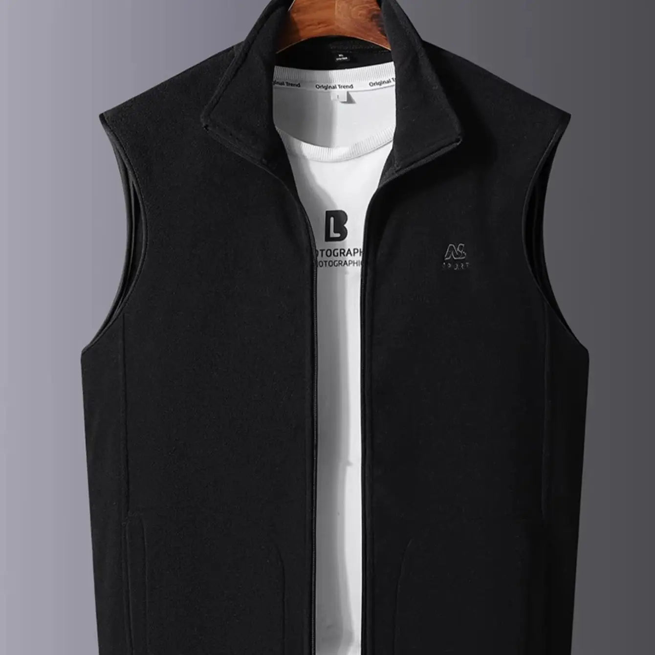 Men's Autumn Winter Faux Suede Vest Warm Stylish Versatile Lightweight Fashionable Clothing Accessory
