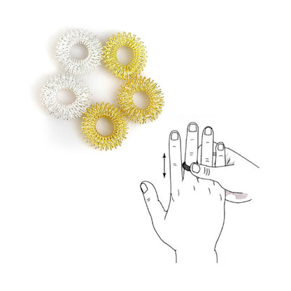 100/20/10pcs New Finger Massage Ring Acupuncture Acupressure Body Care Relax Hand Blood Circulation Pain Relief Body Massager