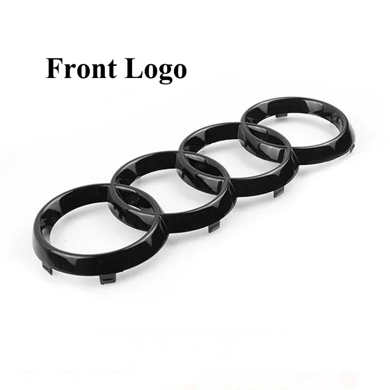 1Pcs ABS Car Front Hood Emblem Bonnet Logo Rear Trunk Badge For Audi A3 A4 A5 A6 A7 A1 A2 Q2 Q3 Q4 Q5 Q7 Q8 TT S3 S4 Car sticker