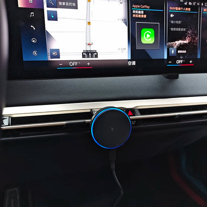For BMW IX 2026 2025 2024 2023 2022 Car Center Console AC Vents Phone Holder Magnetic Wireless Charger Stand Trim Accessories