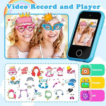 Kids Smart Phone MP3 Player Digital Camera Toys Touchscreen Unicorn Baby Mobile Educational Toys for Girls Boys Age 3-8