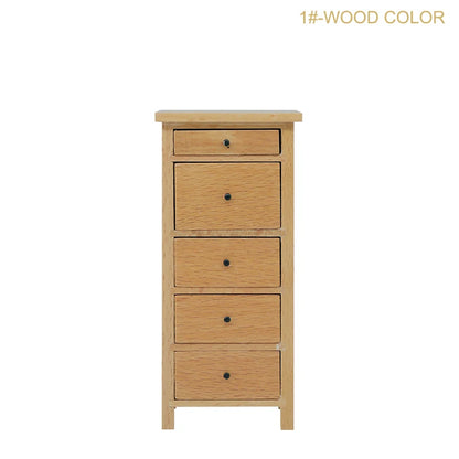 1Pcs Dollhouse Miniature furniture Bookcase Display Shelf Modern Style Wood Bookcase Doll House Toys