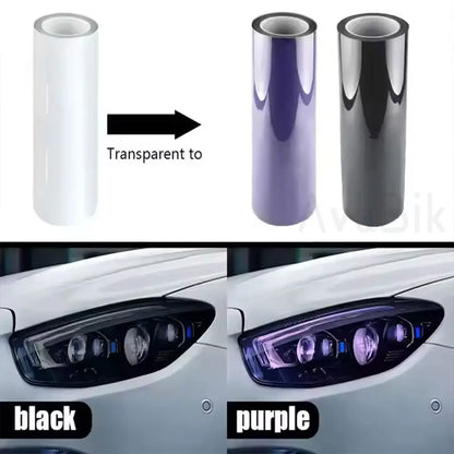 TPU PPF Protection Film Anti-scratch Self-healing White to Purple to Black Color Changing Sticker Can Stretch Strong