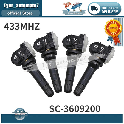 4PS Tire Pressure Monitoring System Sensor 433MHZ TPMS SC-3609200 SC3609200 For BYD Tang DM Song Yuan EV e5 G5